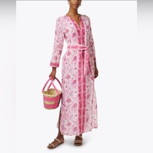 NWT- Bell (By Alicia Bell) - Jane Pink Multi Print Kaftan - Size Large